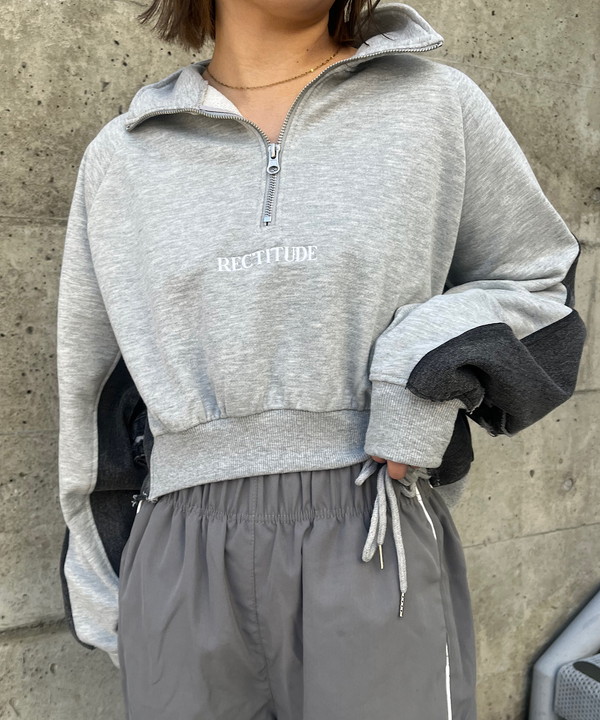 Short back denim halfzip｜【公式】ROGER AND RAW通販サイト