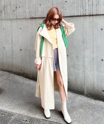 Stand collar 2Wayトレンチコート