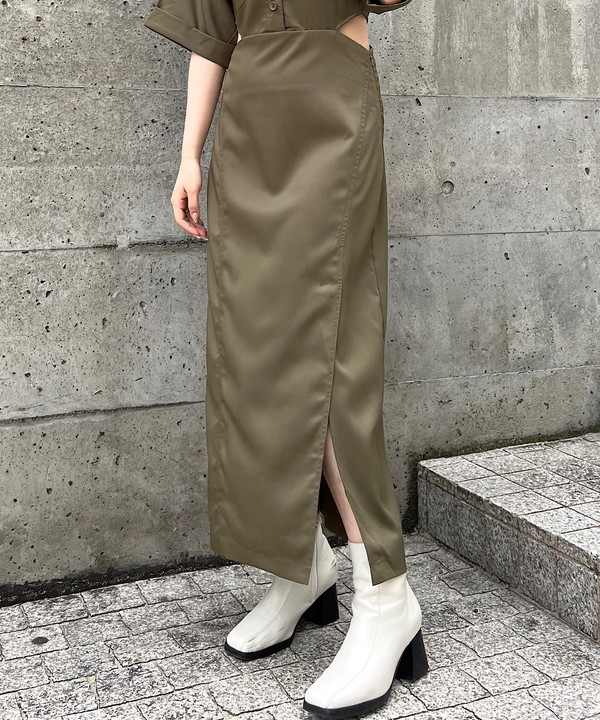 Side Slit Shirt One-piece｜【公式】ROGER AND RAW通販サイト