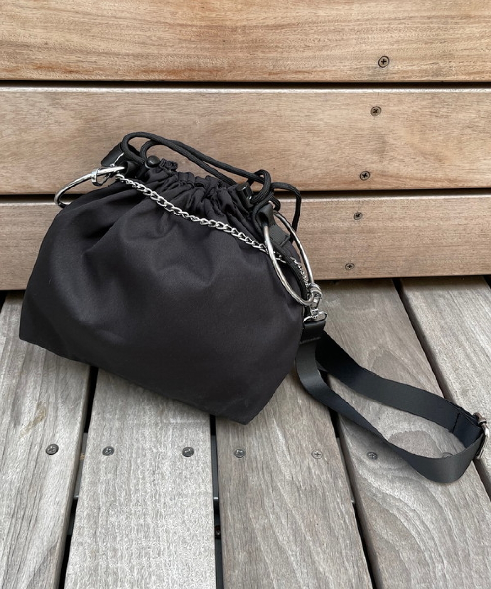 2WAY  drawstring shoulder bag