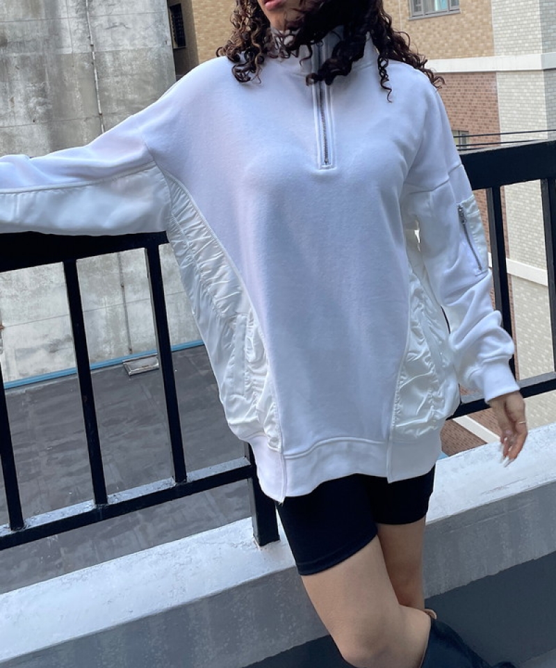 Nylon docking halfzip pullover｜【公式】ROGER AND RAW通販サイト