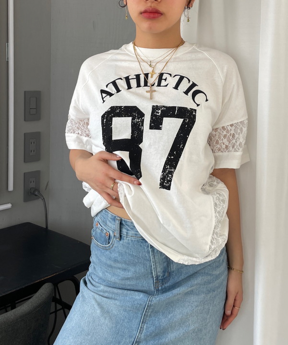 Lace docking big Tshirt