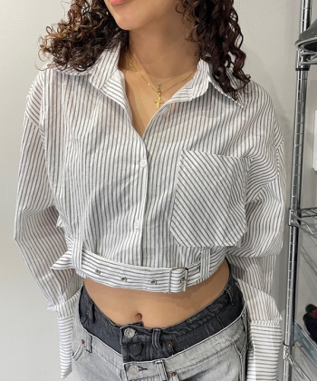 Short stripe shirt