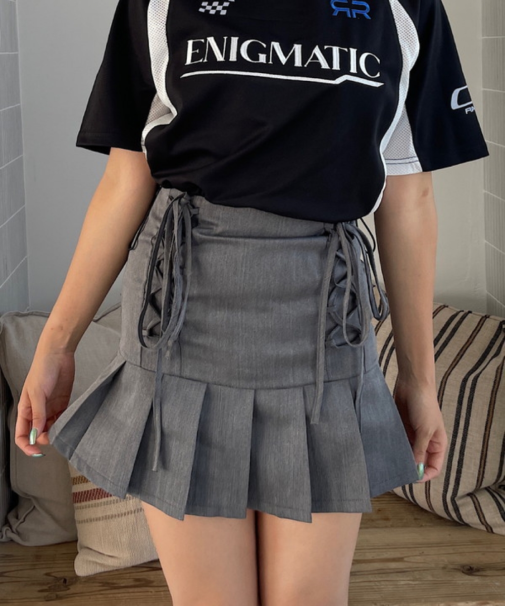 Pleats miniskirt　