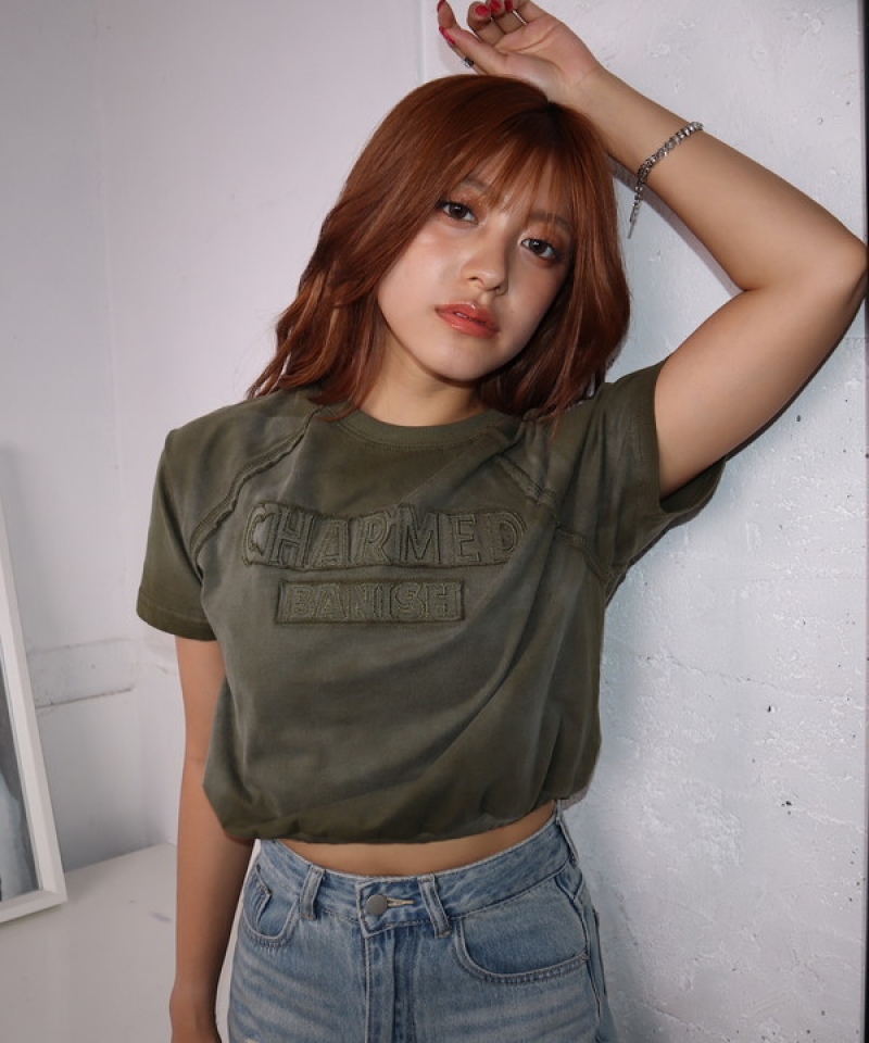 Short patch design tshirt