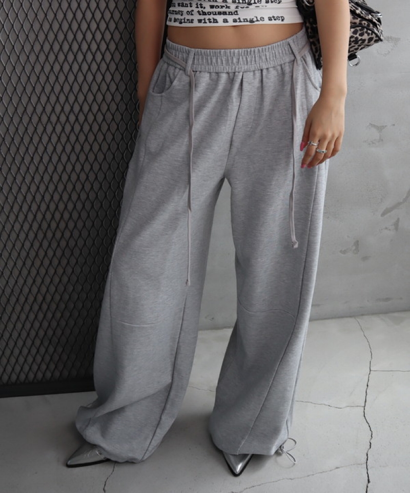 Sweat wide pants
