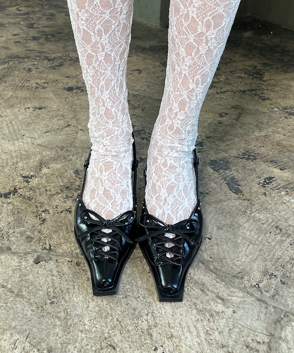 Ribbon pointed toe sandal｜【公式】ROGER AND RAW通販サイト