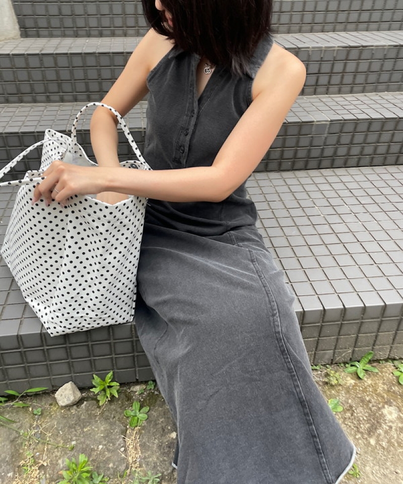 Denim Sleeveless Maxi Dress