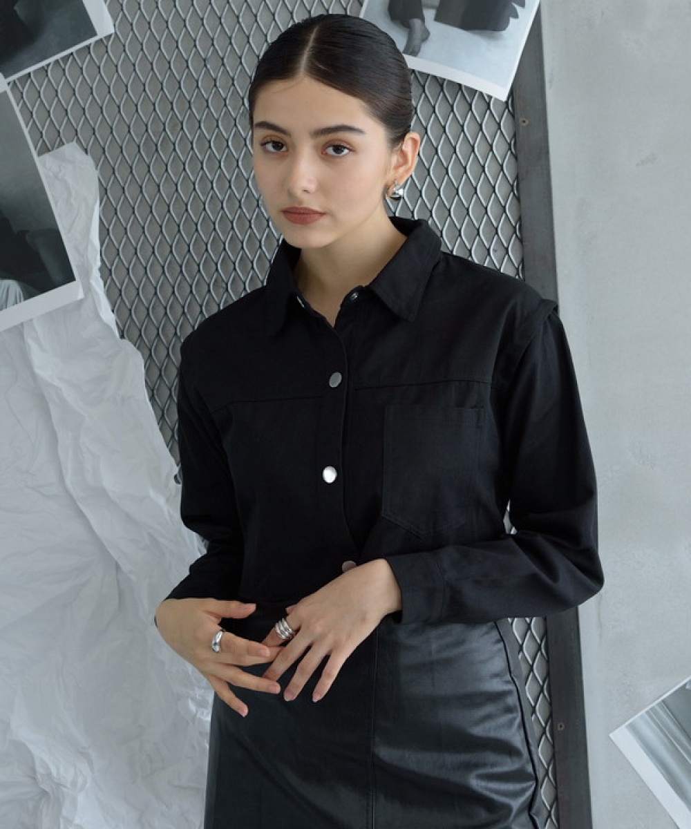 Tuck sleeve Short Shirt