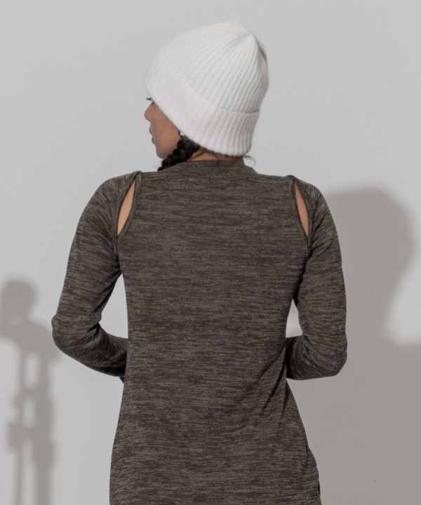 Melange shoulder opening one-piece｜【公式】ROGER AND RAW通販サイト