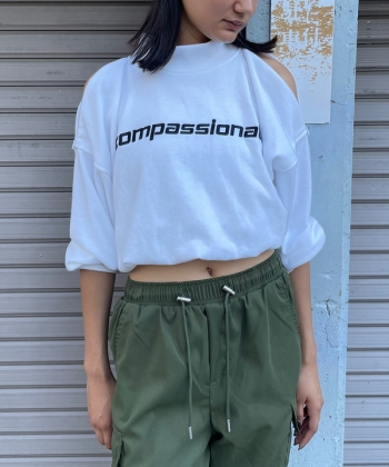 High neck cropped P/O