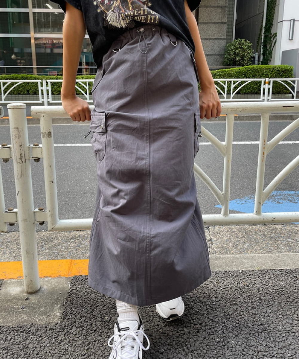 shirring　worklongskirt