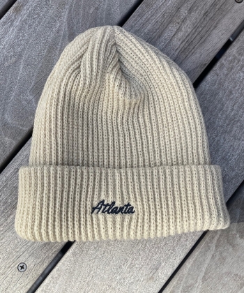 2way embroidery knit hat