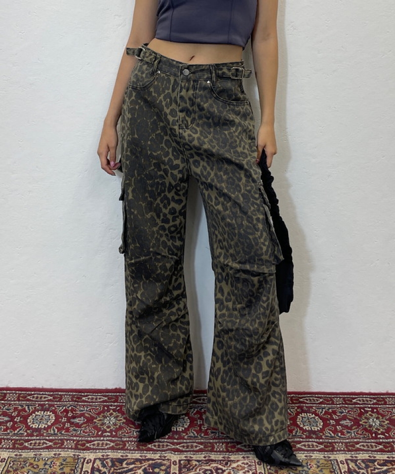 Leopard wide pants｜【公式】ROGER AND RAW通販サイト