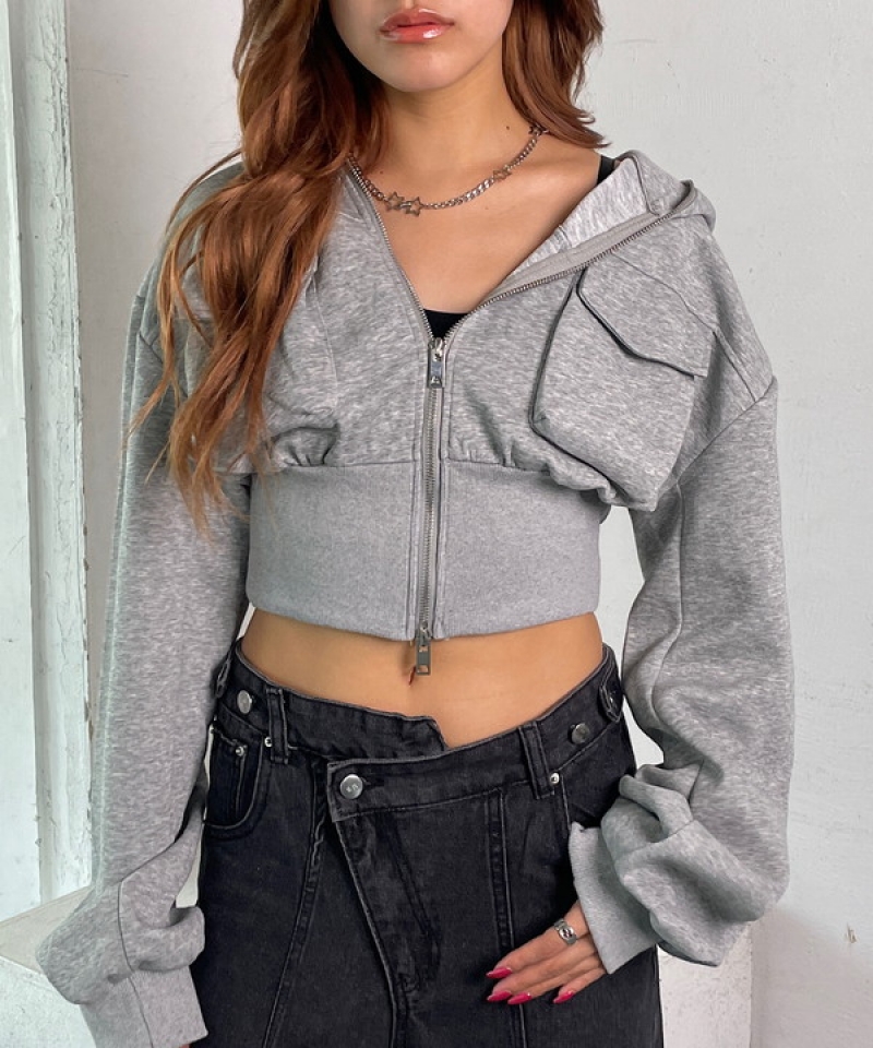 Short full zip parka