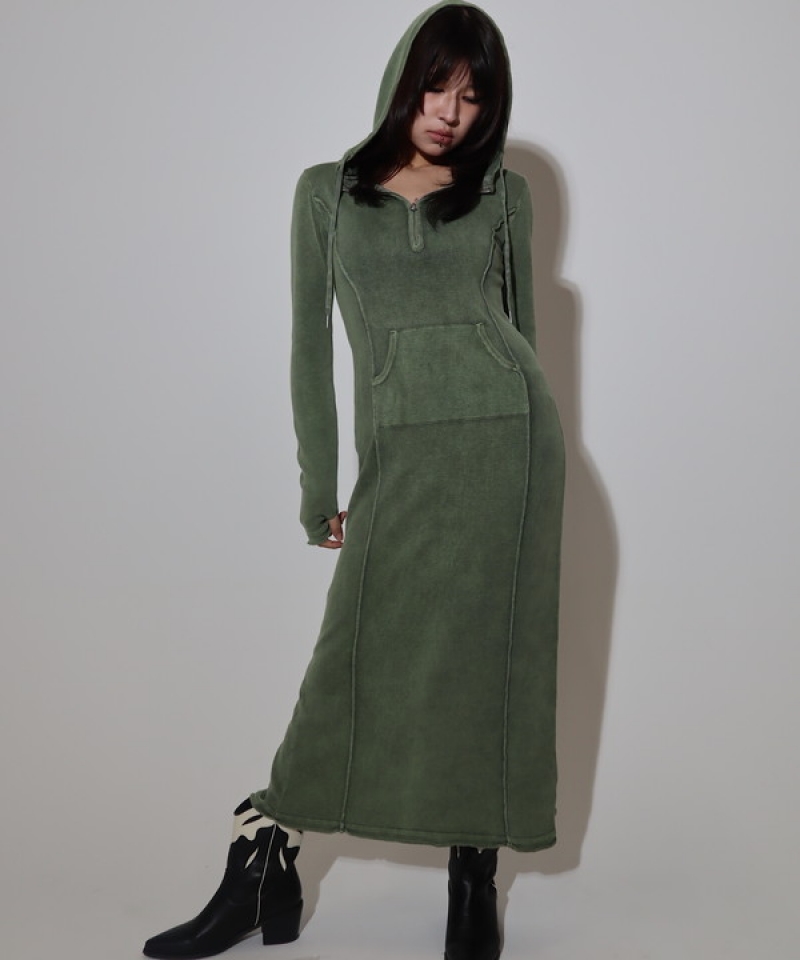 Front pocket knit one-piece