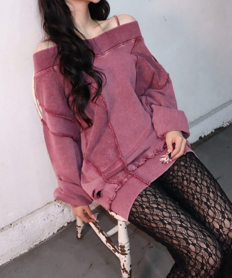 2way offshoulder pullover