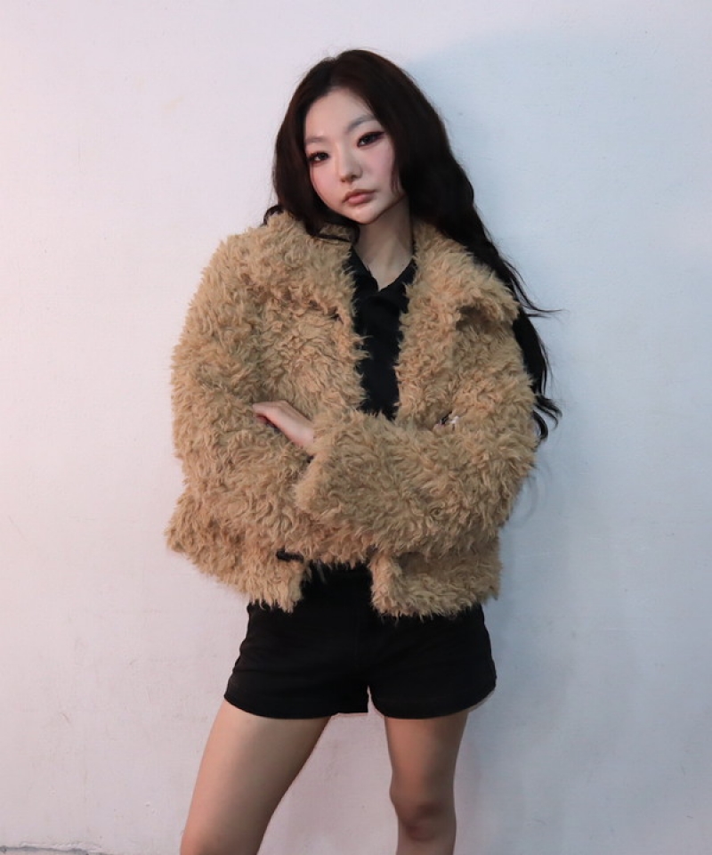 Poodle boa jacket