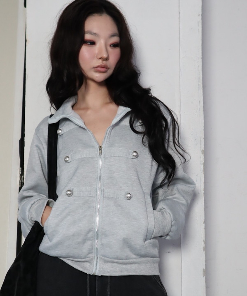 Highneck napoleon blouson